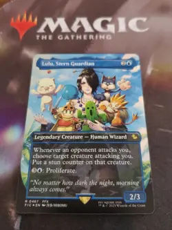 Mtg. Lulu, Stern Guardian. Borderless. Chocobo Track Foil. Final Fantasy. Nm - Image 1