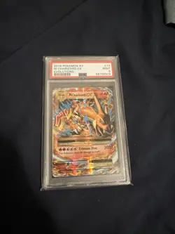 M Charizard EX PSA 9 English Pokemon Card 13/108 XY Evolutions 2016 - Image 1