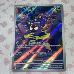 Pokemon TCG Gastly Illustration Rare Card Temporal Forces 177/162 NM Condition - Image 1