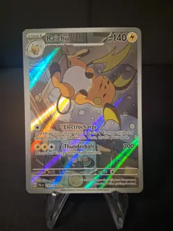 Pokemon TCG Raichu Holo Illustration Rare Card 211/193 Sv02: Paldea Evolved - Image 1