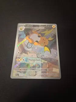 Pokemon TCG Raichu Holo Illustration Rare Card 211/193 Sv02: Paldea Evolved - Image 3