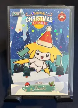 Rare Full Art Pokemon Christmas Collectoons Card #025 Jirachi Peru Low Pop - Image 1