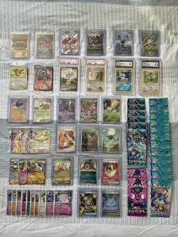 Pokemon Card Collection Lot PSA CGC Slabs + Singles Promos & Packs High Value! - Image 1