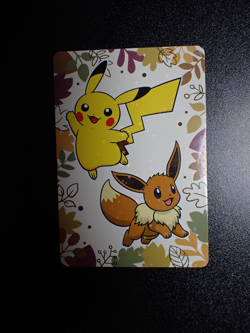Pokemon Pronto Promo Thank you Card Holo Prism Pikachu & Eevee #5948 EX - Image 1