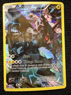 Pokemon TCG Zekrom 2015 XY Black Star Promo Full Art Holo Card #XY76 - Image 1