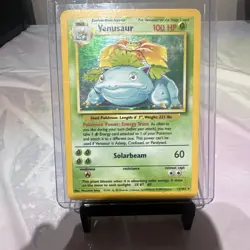 💥 VENUSAUR HOLO Rare # 15/102 | BASE SET | Pokemon 1999 TCG Vintage Card MP - Image 1