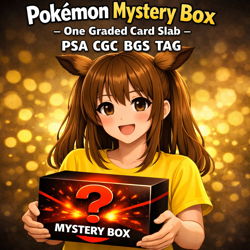 Pokemon Mystery Box 1 One Graded Card Slab - PSA CGC BGS TAG (Auction #20) - Image 1