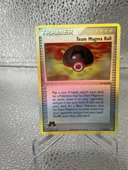 LP Pokemon Team Magma Ball Reverse Holo Card 80/95 Team Magma vs Team Aqua - Image 2