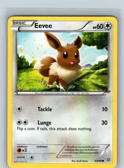 Eevee XY - Ancient Origins 63/98 MP-LP Pokemon Card - Image 1