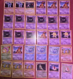 50 CARDS Base Set SHADOWLESS Pokemon Card Lot 1999 WOTC Vintage LP-MP - Image 1