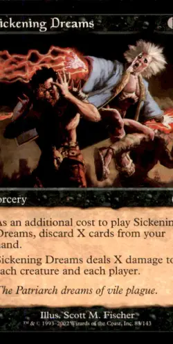 Sickening Dreams LP Light Play Graveborn Deck MTG [8248] - Image 1