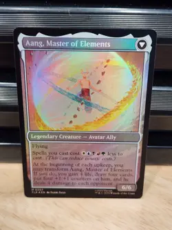 Aang Master of Elements 207 Mythic Rare Foil MTG Avatar DFC NM - Image 2