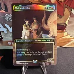 Mai and Zuko Foil (Borderless) Avatar: The Last Airbender: MTG - Image 1