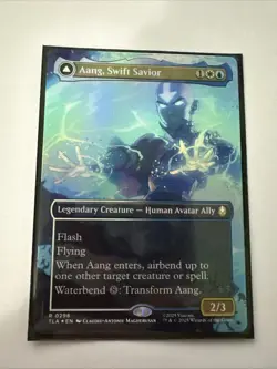 Aang, Swift Savior (0298) (Borderless) Avatar: The Last Airbender Foil - Image 1