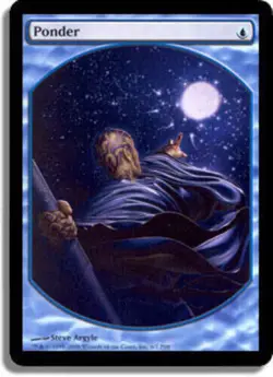 4x x4 Contemplation / Ponder PROMO player reward MTG EX - Image 1