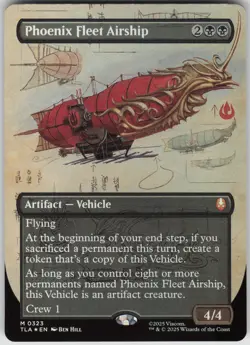 MTG Phoenix Fleet Airship Borderless Foil NM Avatar The Last Airbender Magic 323 - Image 1