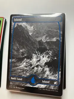 MTG Innistrad Midnight Hunt Island 270/277 Full Art - Image 3