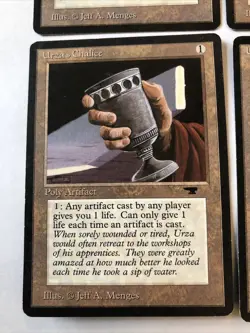 Urza’s Chalice X4 Antiquities Great Condition See Pics Front Back - Image 2