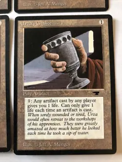 Urza’s Chalice X4 Antiquities Great Condition See Pics Front Back - Image 3