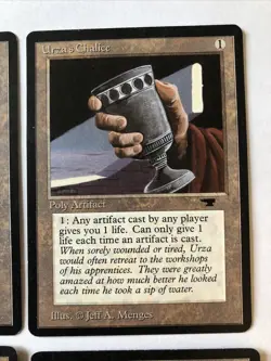 Urza’s Chalice X4 Antiquities Great Condition See Pics Front Back - Image 4