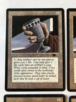 Urza’s Chalice X4 Antiquities Great Condition See Pics Front Back - Image 5