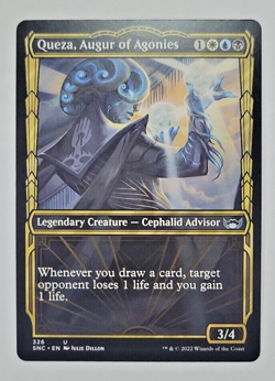 MTG-Queza, Augur of Agonies-x4-Showcase-Streets of New Capenna-326-Uncommon-VLP - Image 2