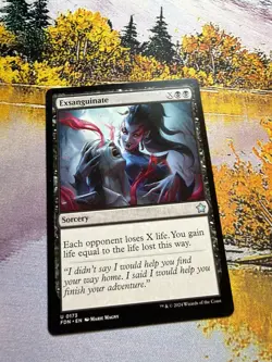 1x Exsanguinate NM Eng MTG - Foundations - Image 1