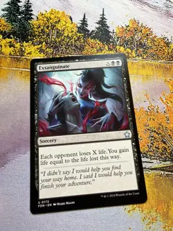 1x Exsanguinate NM Eng MTG - Foundations - Image 5