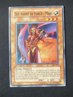 The Agent of Force - Mars AST Super Rare - 1st ed Yugioh Card #1UH - Image 1