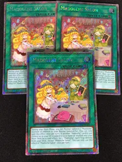 Yugioh Madolche Salon RA03-EN069 1st Platinum Secret x3 (MP) - Image 1
