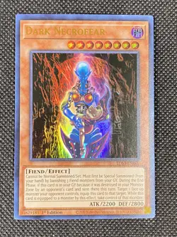 YuGiOh! - Dark Necrofear LDS3-EN002 Ultra Rare 1st Edition Near Mint - Image 1