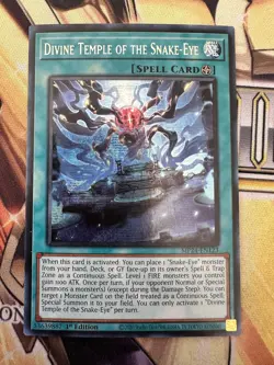 Divine Temple Of The Snake-Eye MP24-EN123 Prismatic Secret Rare 1st Ed NM Yugioh - Image 1