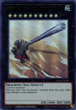 Yugioh! Superdreadnought Rail Cannon Gustav Max - LART-EN018 - Ultra Rare - Limi - Image 1