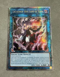 Unchained Soul Lord of Yama - Quarter Century Secret Rare - YuGiOh DUNE-EN049 - Image 1