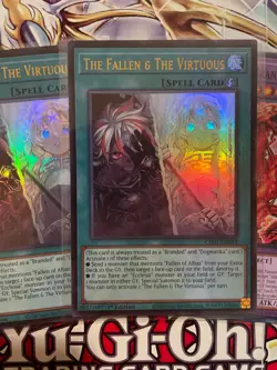 🔥2x The Fallen & the Virtuous - Ultra Rare 1st Edition CH01-EN019 NM - Image 1
