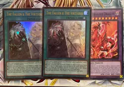 🔥2x The Fallen & the Virtuous - Ultra Rare 1st Edition CH01-EN019 NM - Image 2