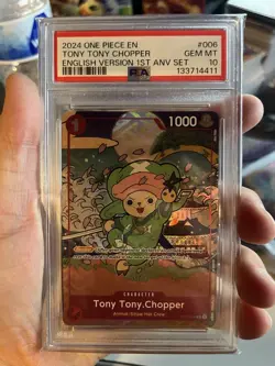 Tony Tony.Chopper English Version 1st Anniversary Set ST01-006 One Piece PSA 10 - Image 1