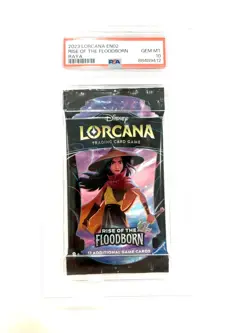 2023 Disney Lorcana Rise Of The Floodborn Raya Sealed Booster Pack PSA 10 - Image 1