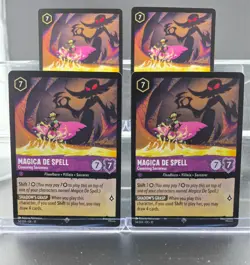 Disney Lorcana Magica De Spell - Conniving Sorceress 54/204 Whispers Well 4 Card - Image 1