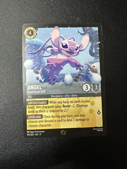 Disney Lorcana Card Angel Experiment 624 Legendary Winterspell - Image 3