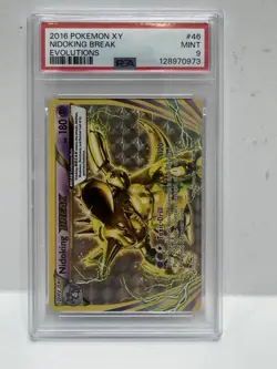 Pokemon TCG Nidoking Break XY Evolutions 46 Holo PSA Graded 9 Card - Image 1