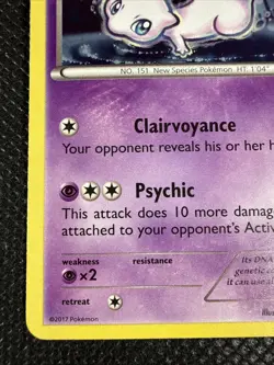 Pokemon TCG Mew XY192 Promo Holo Basic Psychic Card XY Set English 2017 - Image 3
