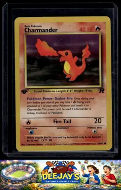 Charmander 50/82 Team Rocket 1st Edition Pokemon Card LP - Image 1