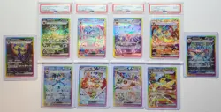 Eevee Evolutions EX SAR Full Set 10 Cards & PSA10s SV8a (Korean) NM - US SELLER - Image 1