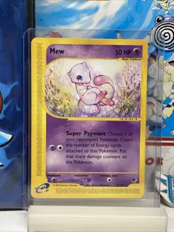 Mew 55/165 Non Holo Rare - 2002 Pokemon Expedition E- Reader Card (LP) - Image 1