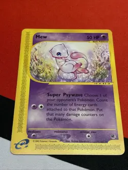 Mew 55/165 Non Holo Rare - 2002 Pokemon Expedition E- Reader Card (LP) - Image 2