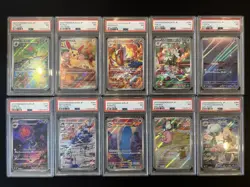 PSA 7 Pokemon Card 151 Game Japanese ART RARE 10 Card Set Bulk Holo AR - Image 1
