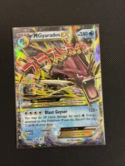 Pokemon TCG M Gyarados EX 27/122 Breakpoint Holo Card - Image 1