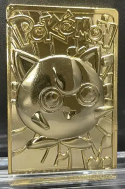 1999 Burger King BK Pokemon 23K Gold Plated Trading Card JigglyPuff - Image 2