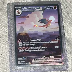 Pokemon Charizard EX 199/165 Scarlet & Violet 151 Sir Rare Holo Card MINT - Image 3